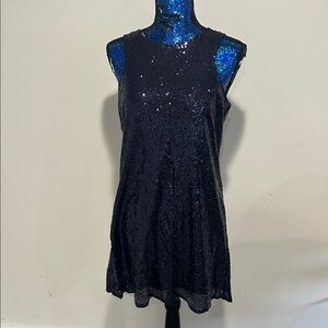 Cecico Dark Blue Sequin Midi Dress